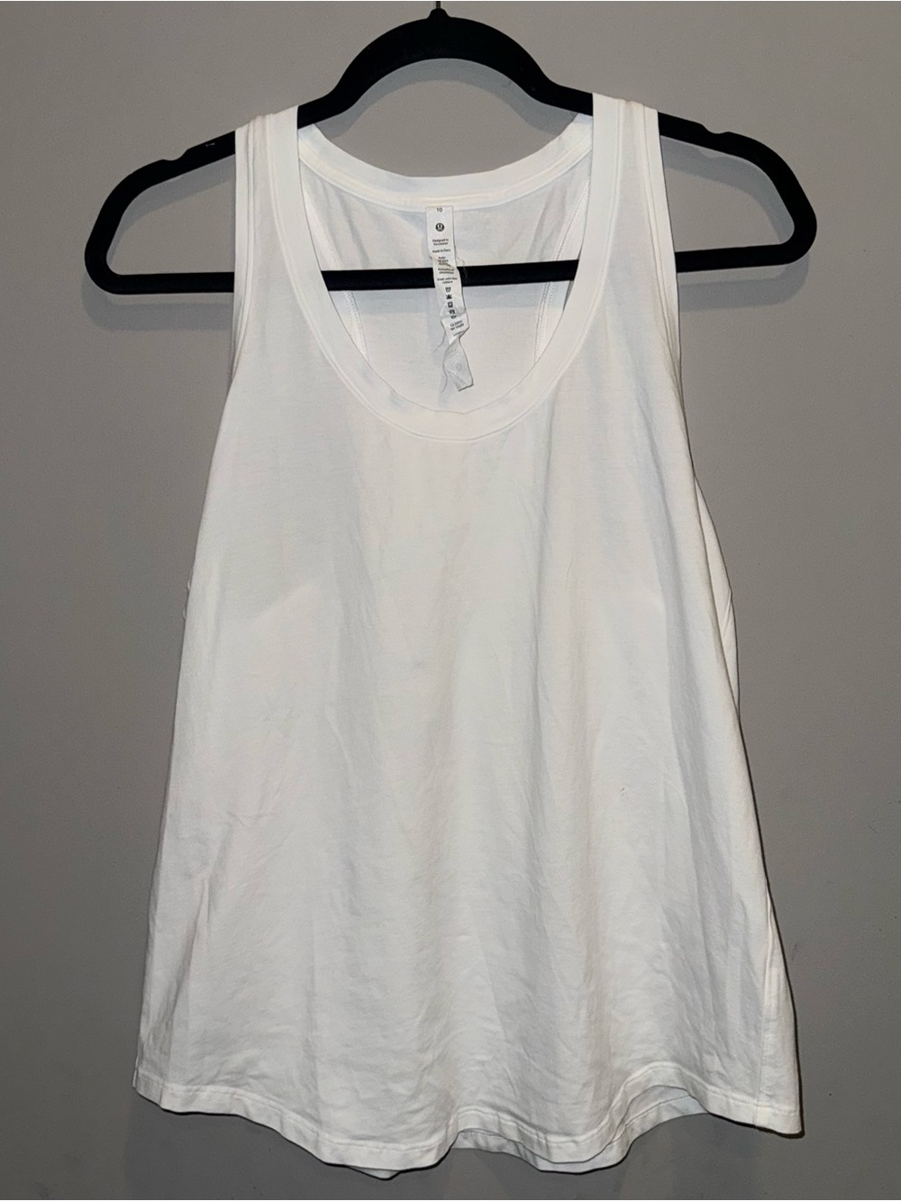 lululemon athletica White Scoop-Neck Tank